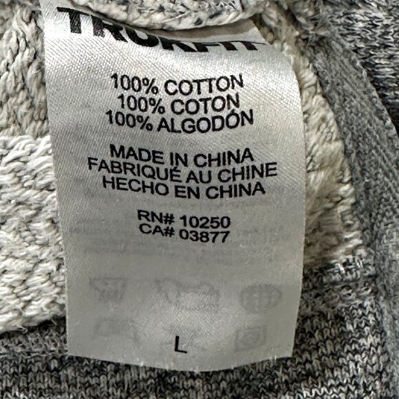 Trukfit Pullover Sweater Mens Size Large Gray Crew Neck Spell-out Sweatshirt - Picture 7 of 9